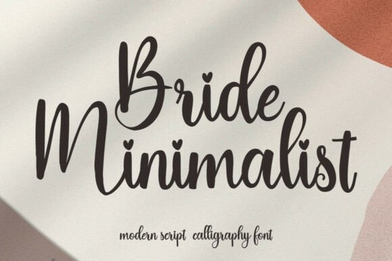 Bride Minimalist Font Font